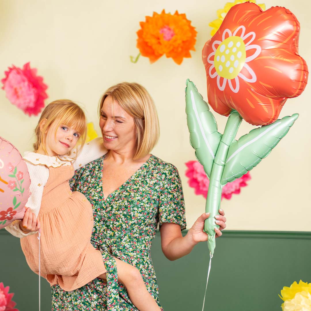 partydeco folieballon bloem - 96 cm | FB192 | 2