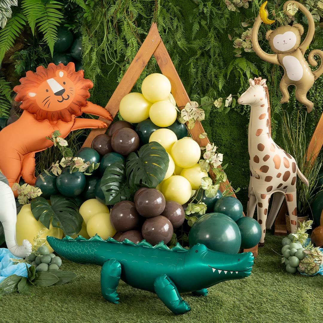 partydeco folieballon krokodil - 126 cm | FB382  | 2