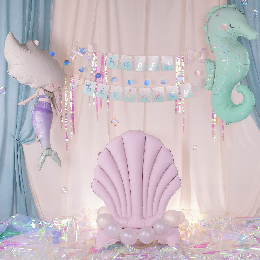 partydeco folieballon schelp - 96 cm | FB252 | 2