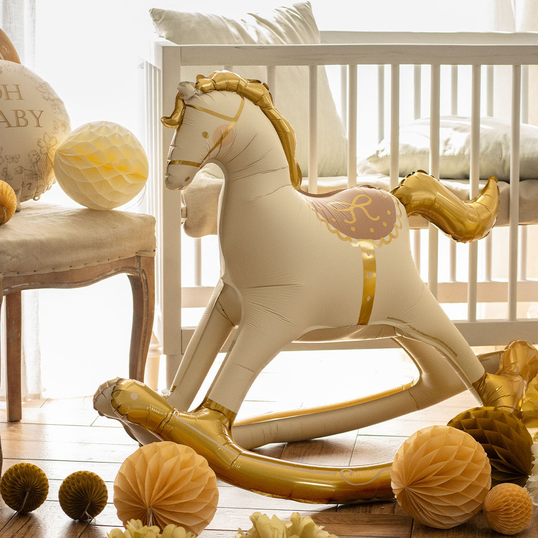 partydeco folieballon schommelpaard - 118 cm | FB283 | 2