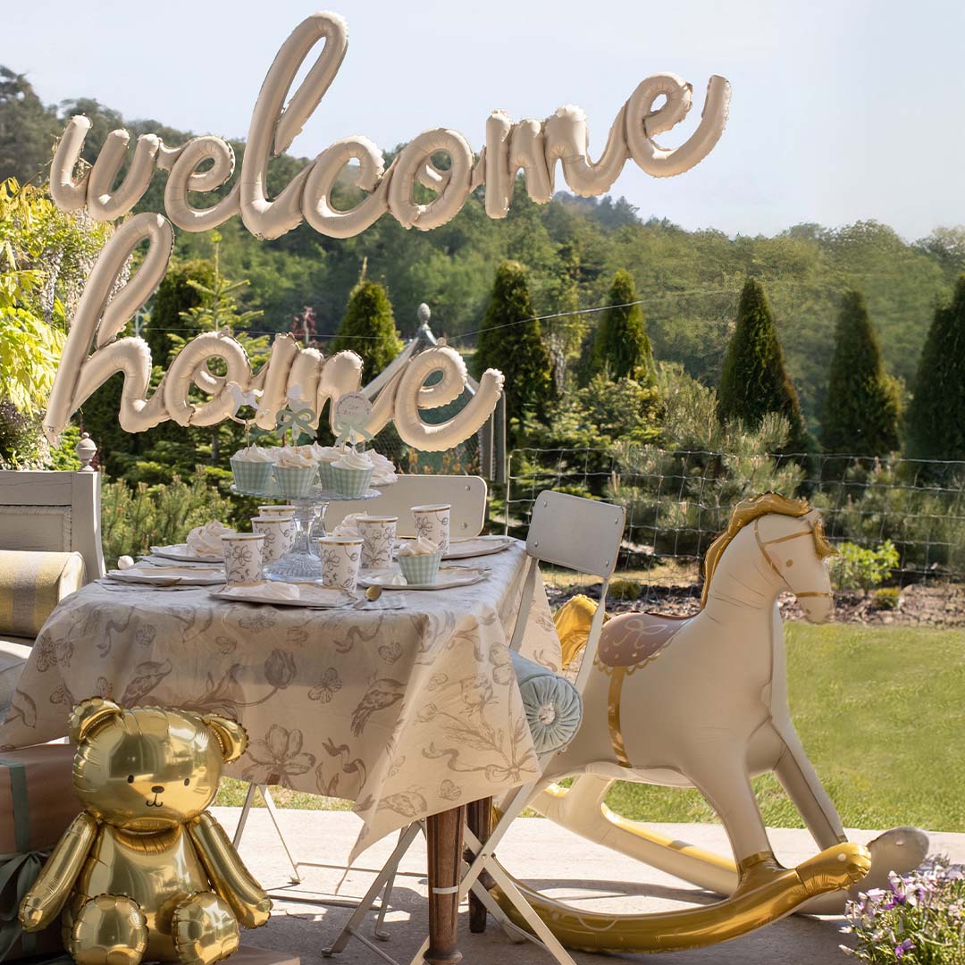 partydeco folieballon schommelpaard - 118 cm | FB283 | 3