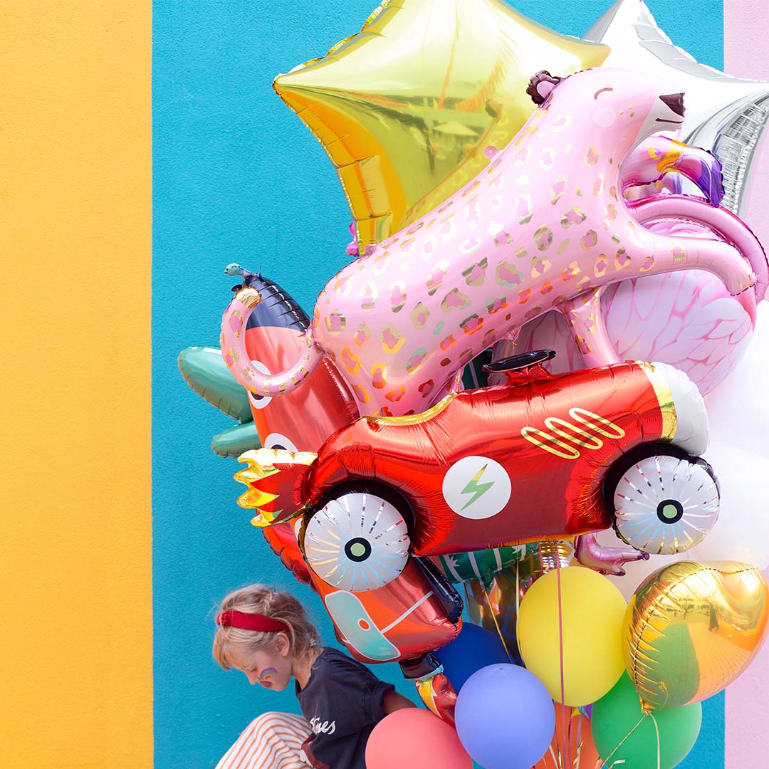 partydeco folieballon ster - goud - 70 cm | FB78M-019 | 4