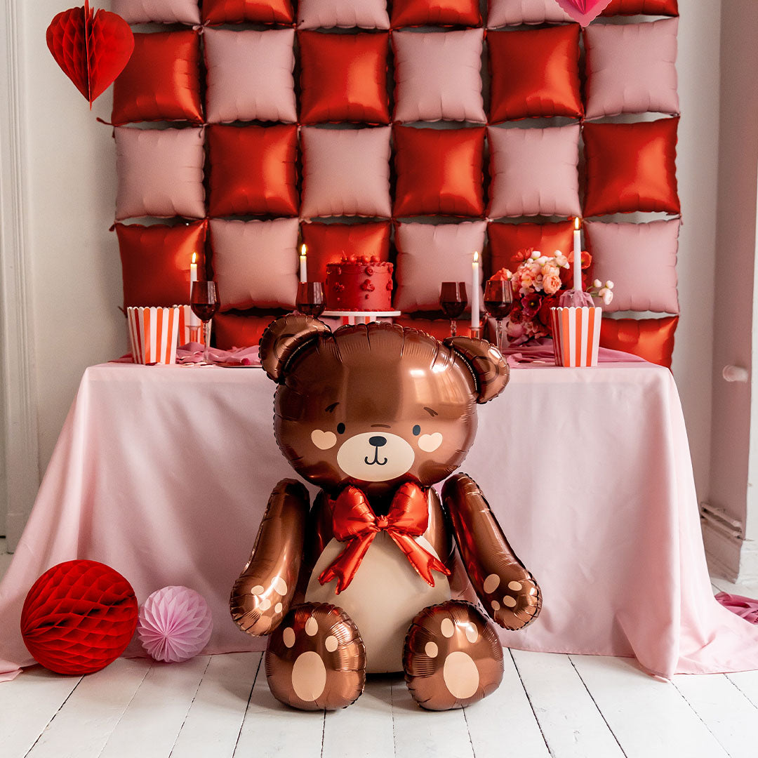 partydeco folieballon teddy beer - 84 cm |  FB262 | 2