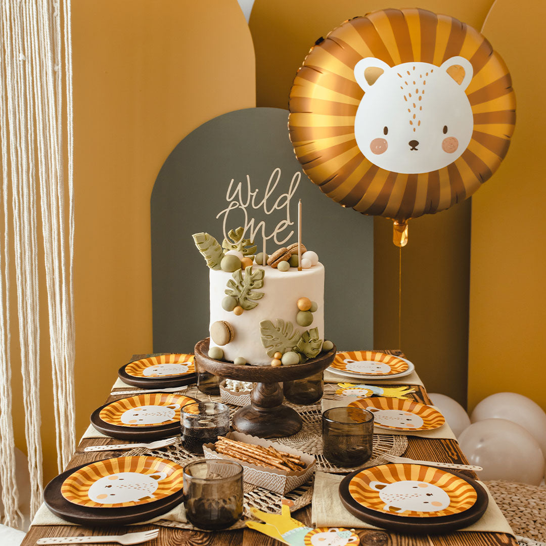 partydeco ronde folieballon leeuw - 70 cm | FB208 | 2