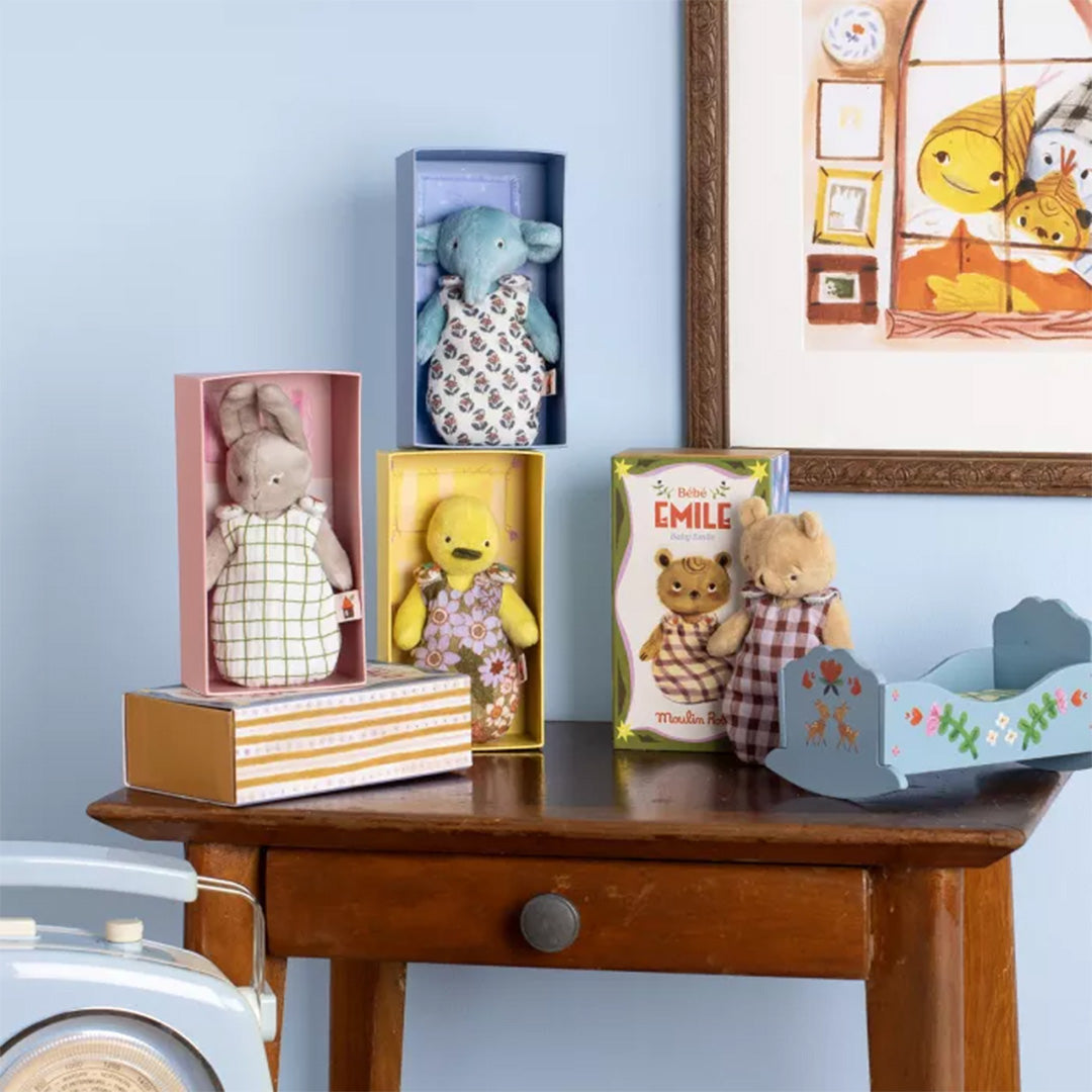 moulin roty knuffelolifant les minouchkas - baby pablo - 16 cm | 681033 | 2