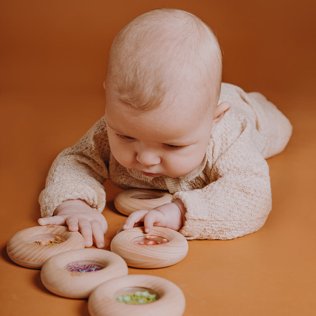 petit boum bijtring en rammelaar donut - druiven | PBSDGRA | 2
