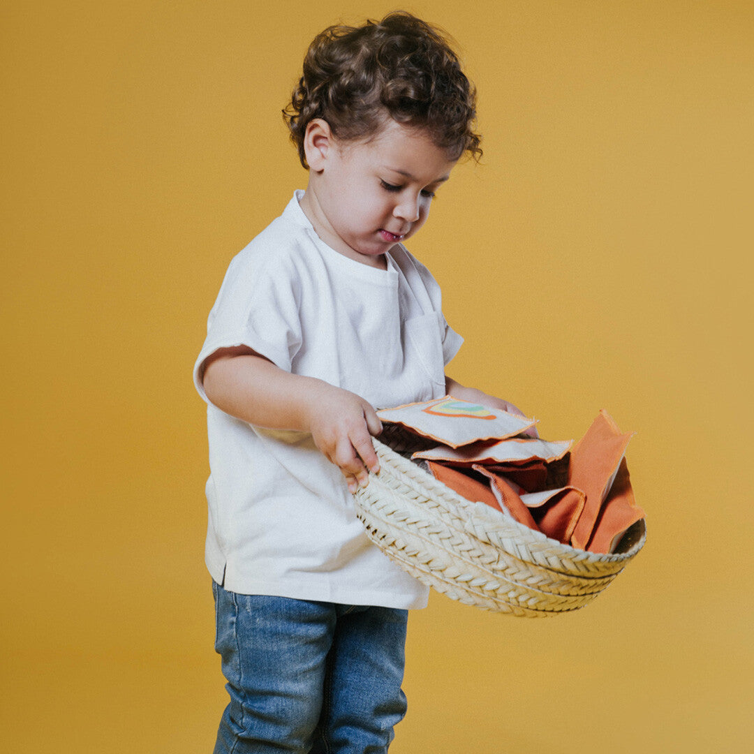 petit boum mand van palmblad - 27 cm | PBBASKET | 1