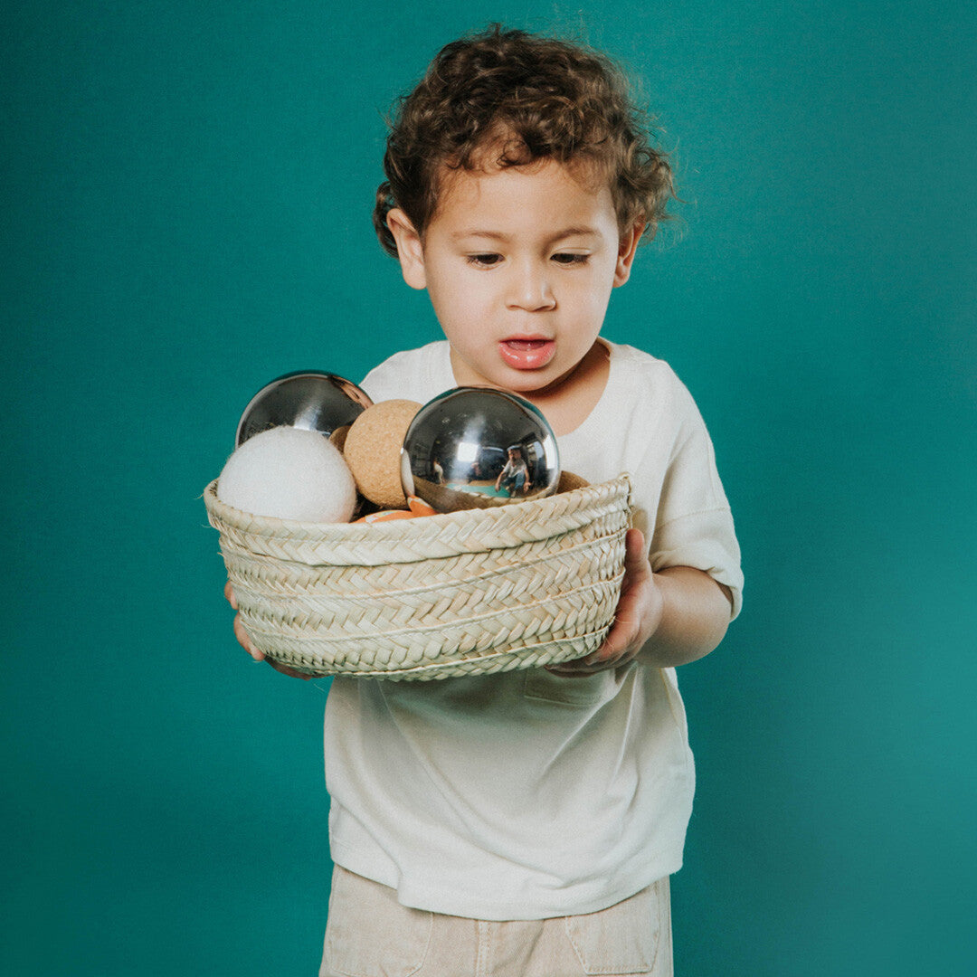 petit boum mand van palmblad - 27 cm | PBBASKET | 2