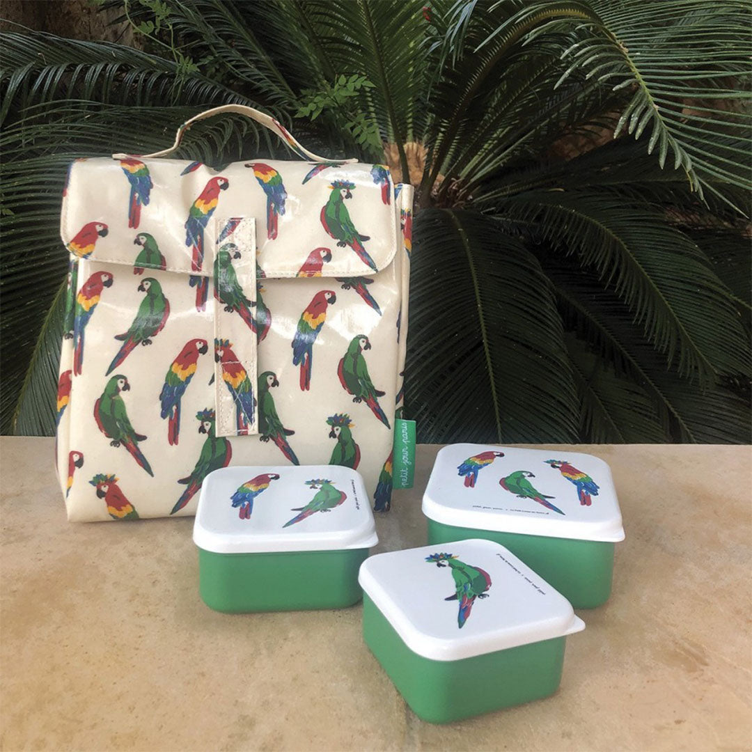 petit jour lunchbox set papegaaien - 3st | LP994P | 1