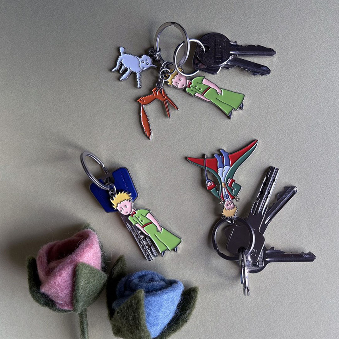 petit jour sleutelhanger de kleine prins met vos en schaap | PP018R | 2