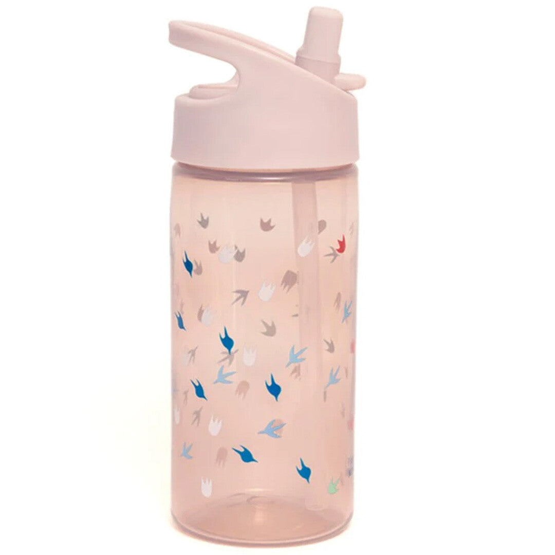 petit monkey drinkfles met rietje - dino sporen - 380 ml | DB41 | 0