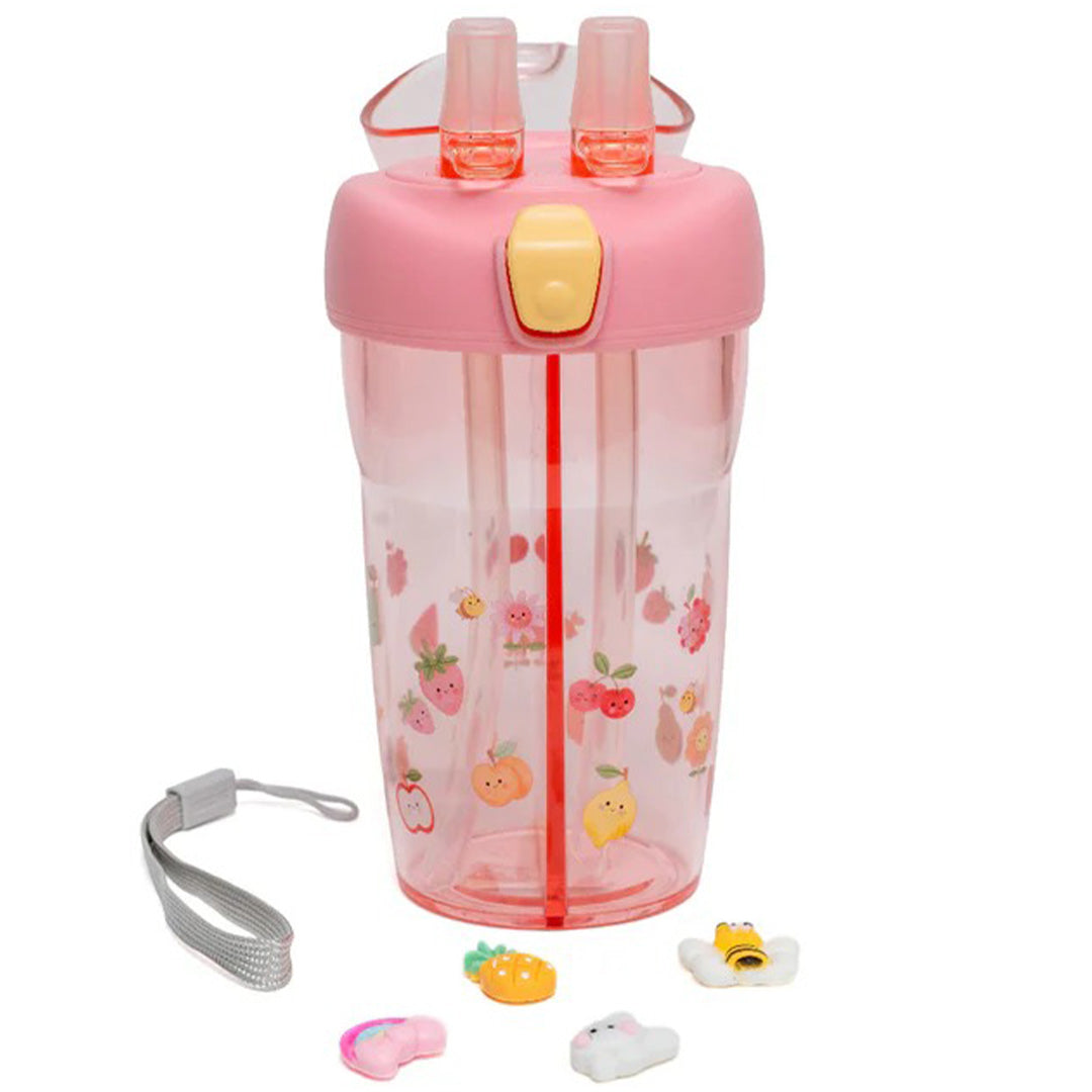 petit monkey dubbele drinkfles sparkling - fruits - 430 ml | DB51  | 2
