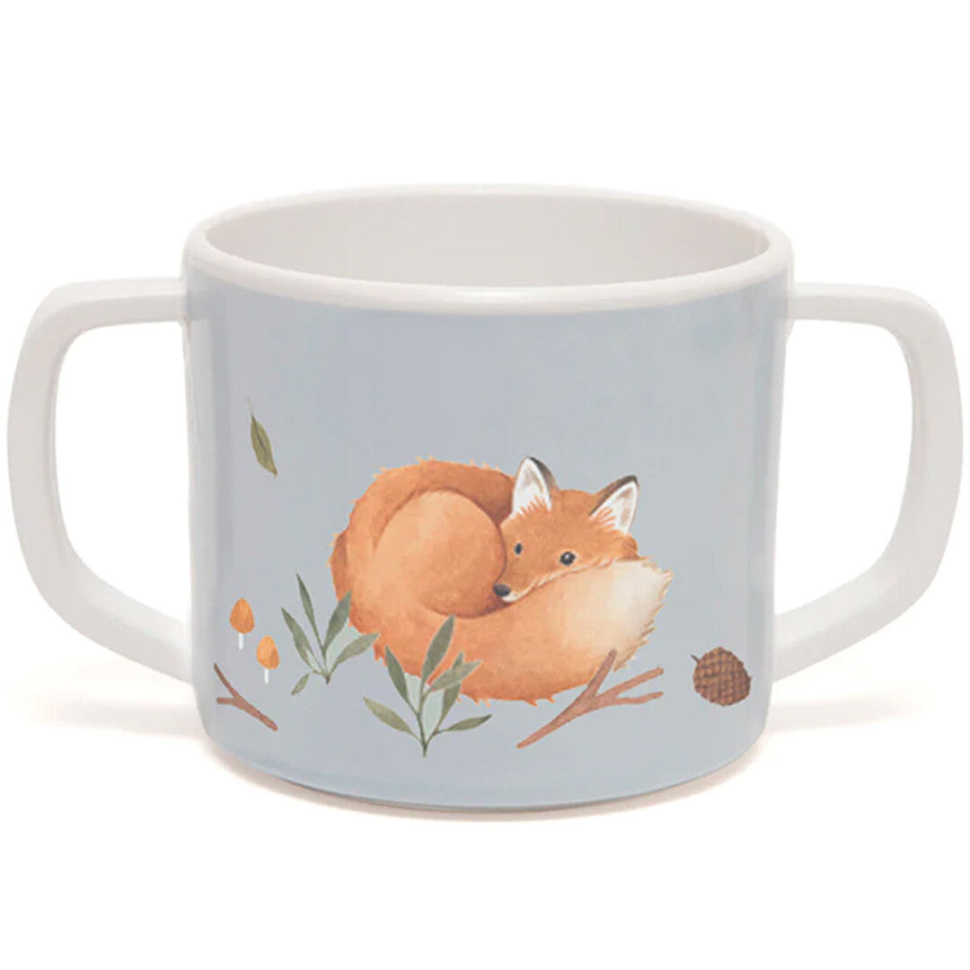 petit monkey melamine kinderbeker fox - dove blue | MCB20 | 0