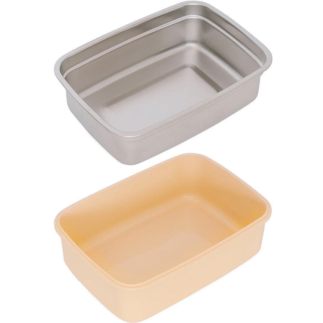 Lekdichte RVS Broodtrommel Rechthoekig 18x13x7,5 EcoLunchbox Bento Wet Lekdichte RVS Broodtrommel Rechthoekig 18x13x7,5 EcoLunchbox Bento Wet