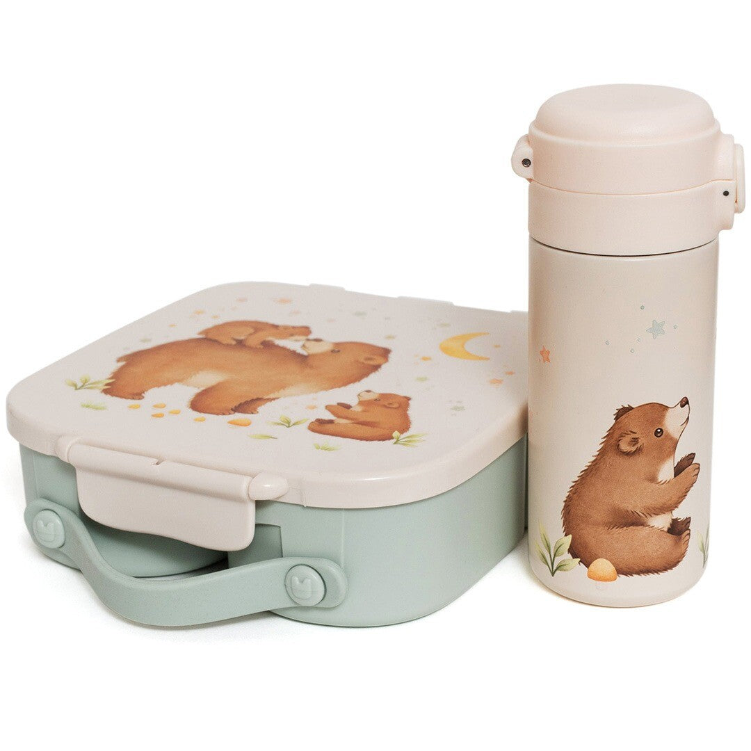 petit monkey rvs drinkfles bear and stars - 350 ml | VSB6 | 1