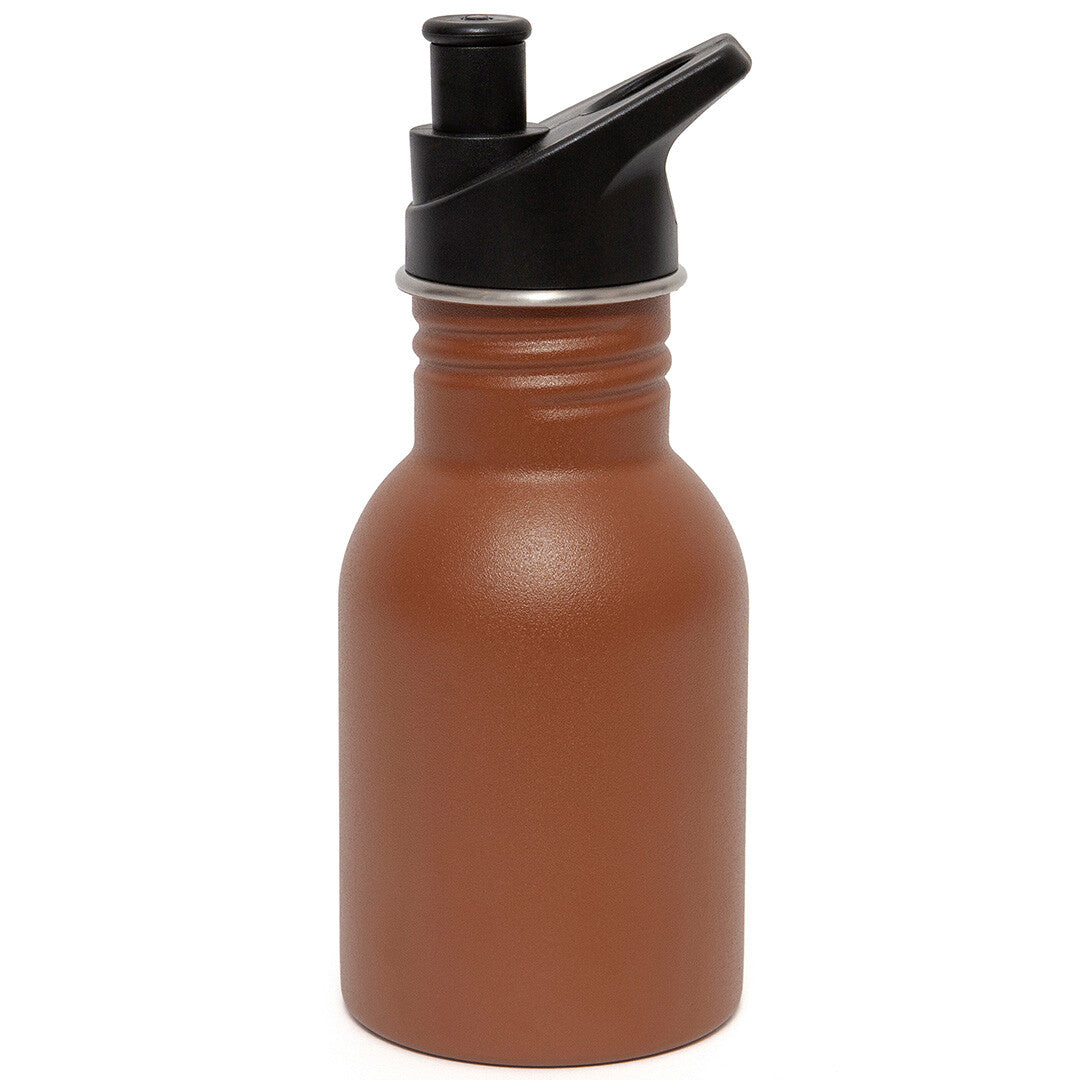 petit monkey rvs drinkfles kleibruin - 380 ml | DB34 | 0