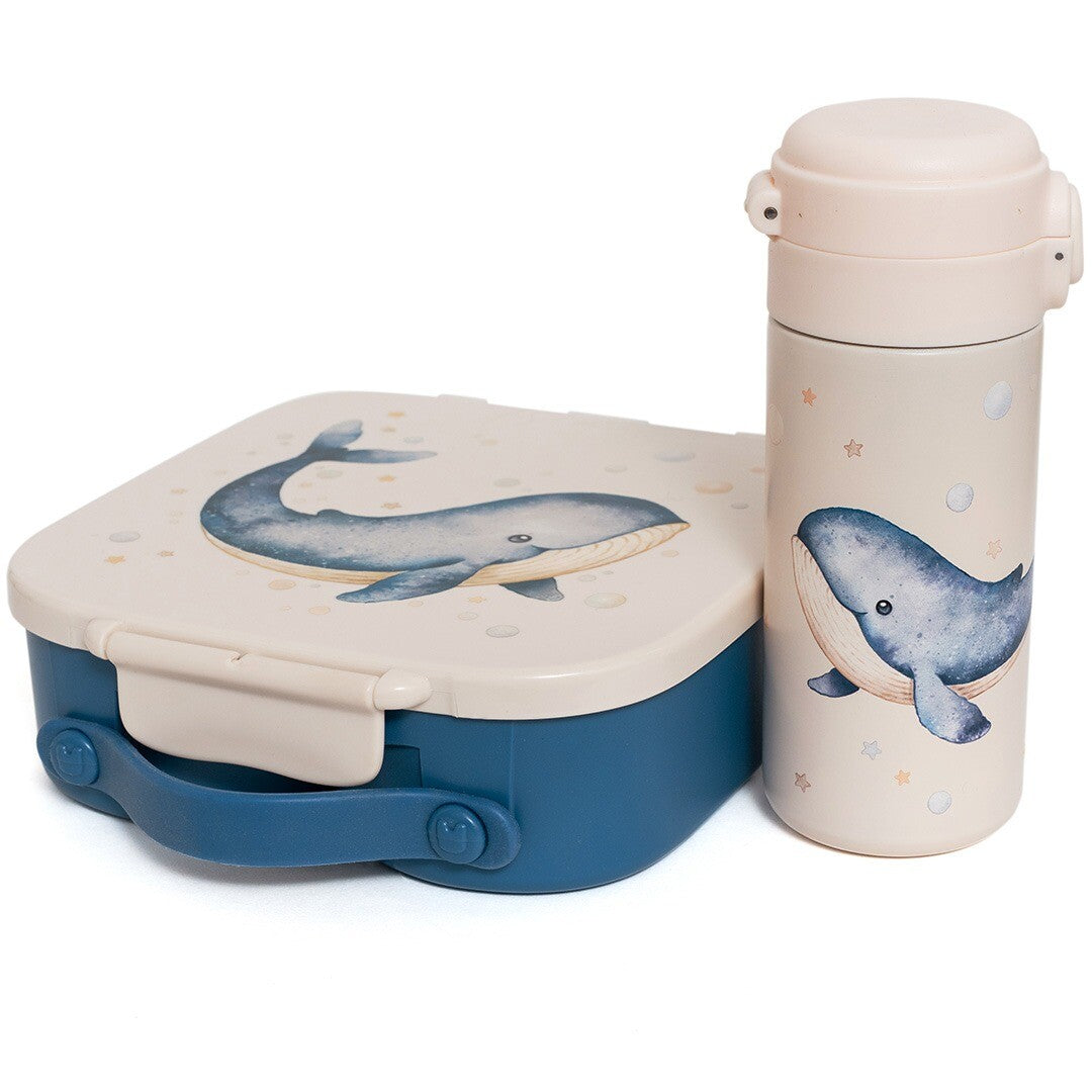 petit monkey rvs drinkfles whale - 350 ml | VSB7 | 1