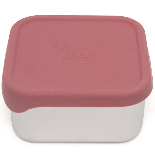 petit monkey rvs snackdoosje lucy - mahogany rose | LB39 | 0