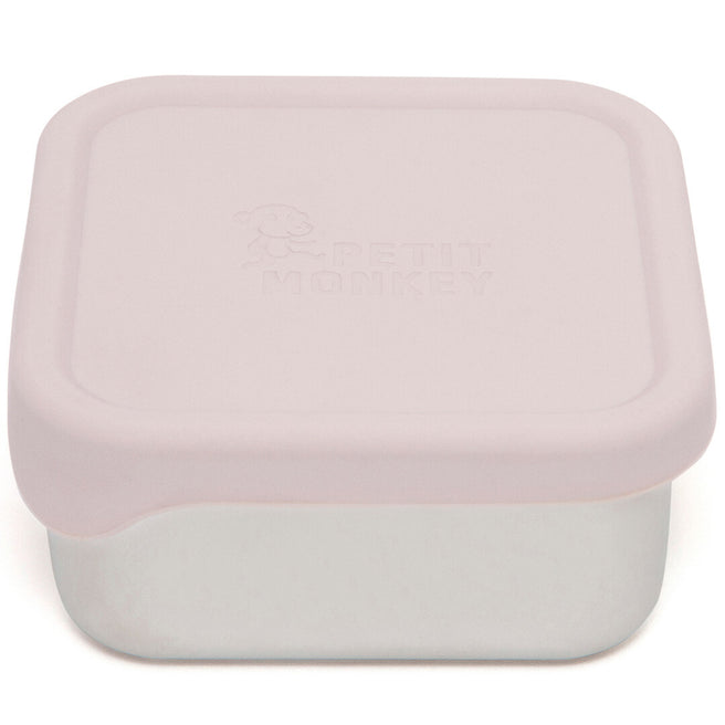 petit monkey rvs snackdoosje mae - honey | LB43 | 0