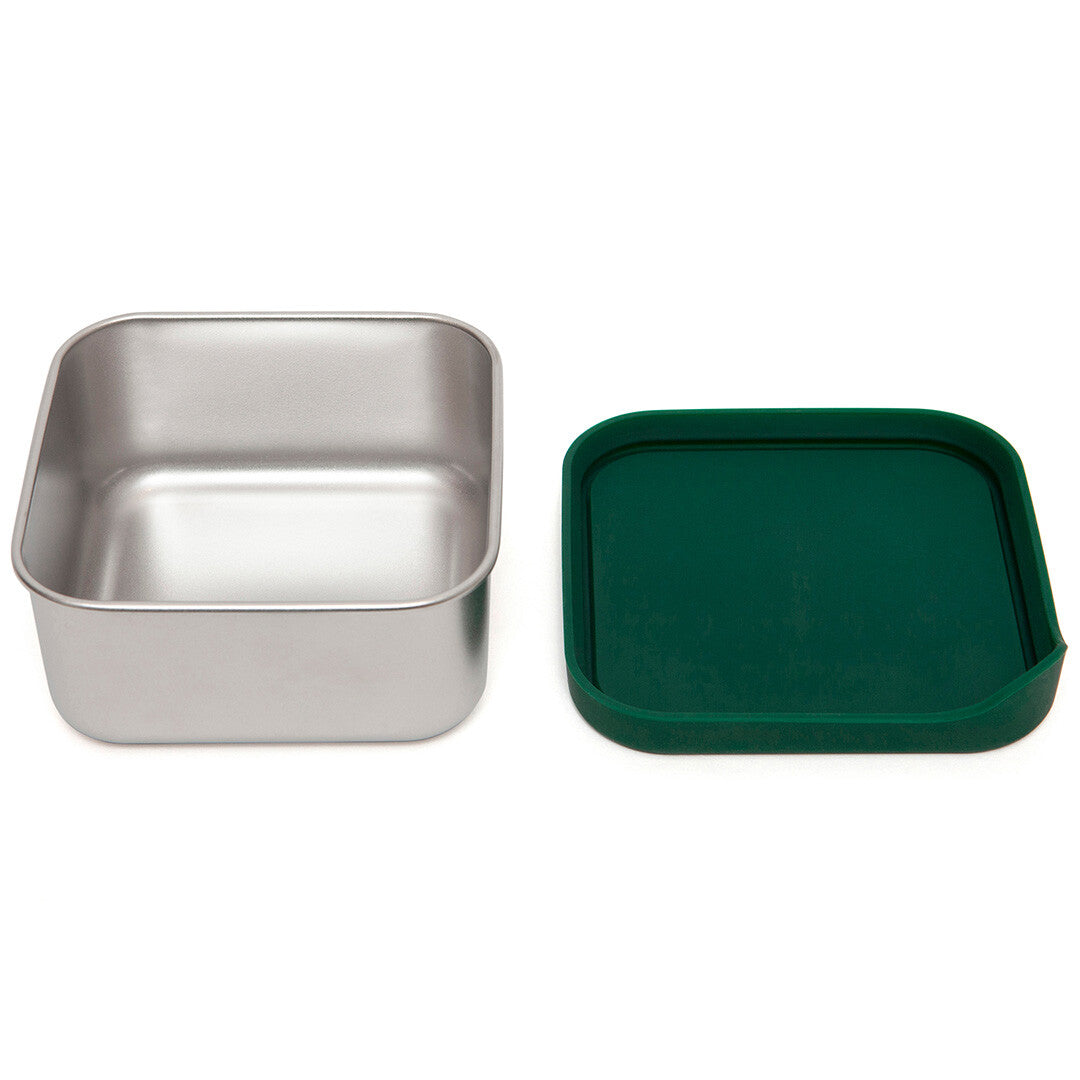 petit monkey rvs snackdoosje mae - pine green | LB41 | 1
