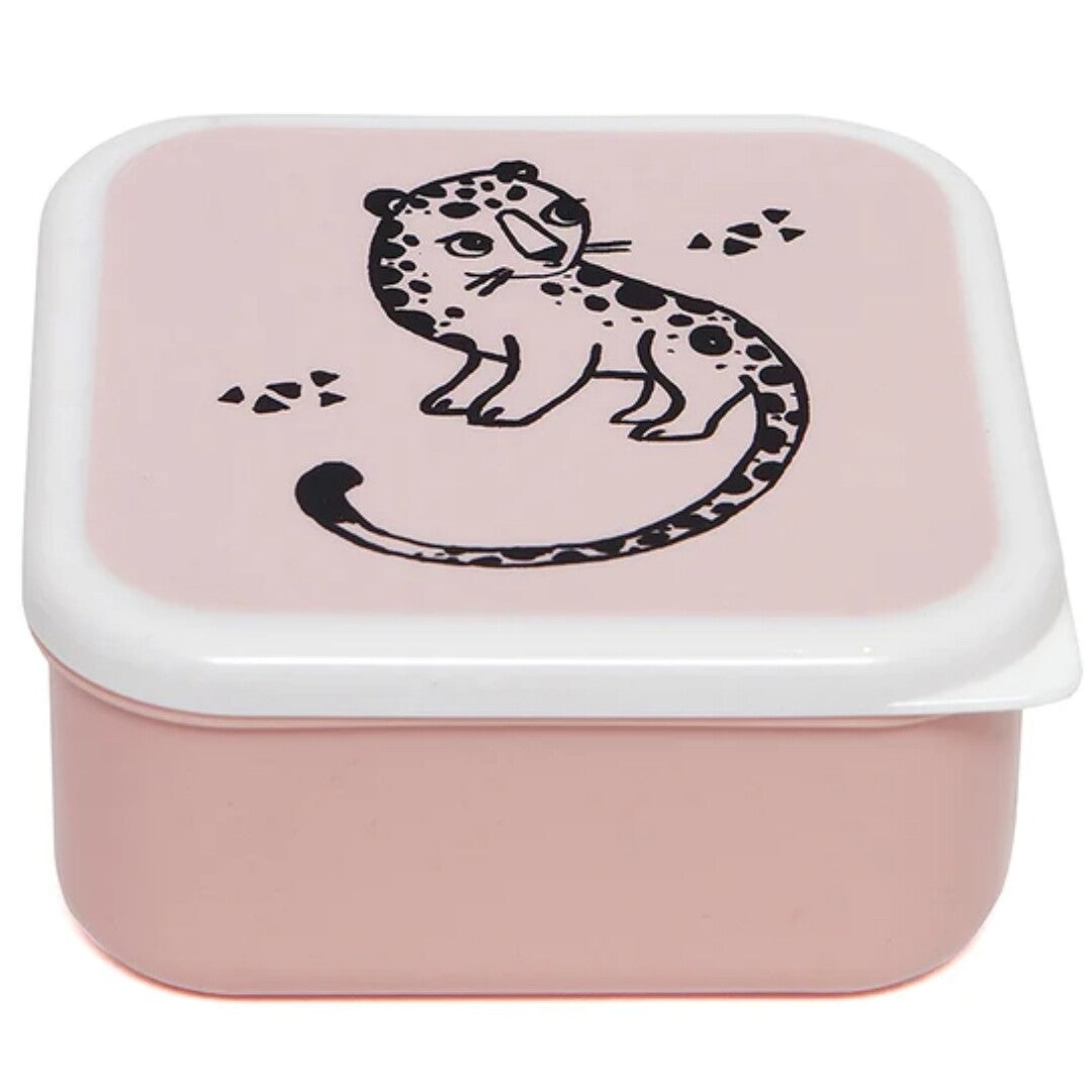 petit monkey snackdoosjes black animals - pink - 3st | LB20 | 1
