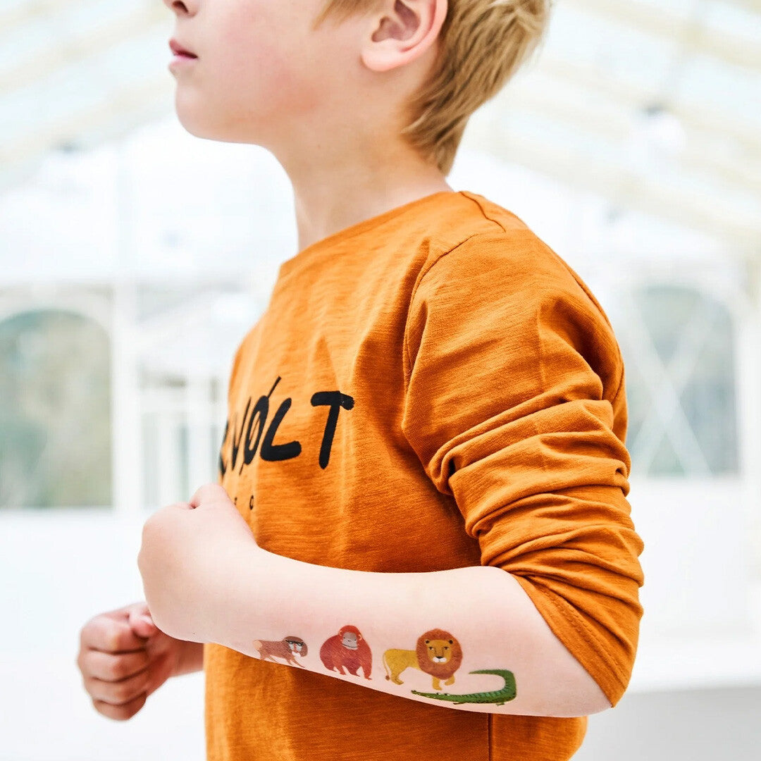 petit monkey tattoos jungle animals | TT04 | 2