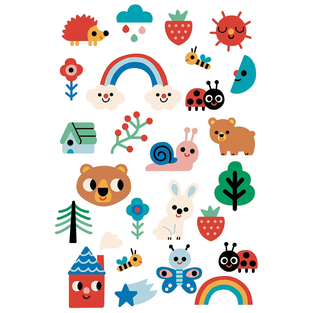 petit monkey tattoos nature friends | TT07 | 1