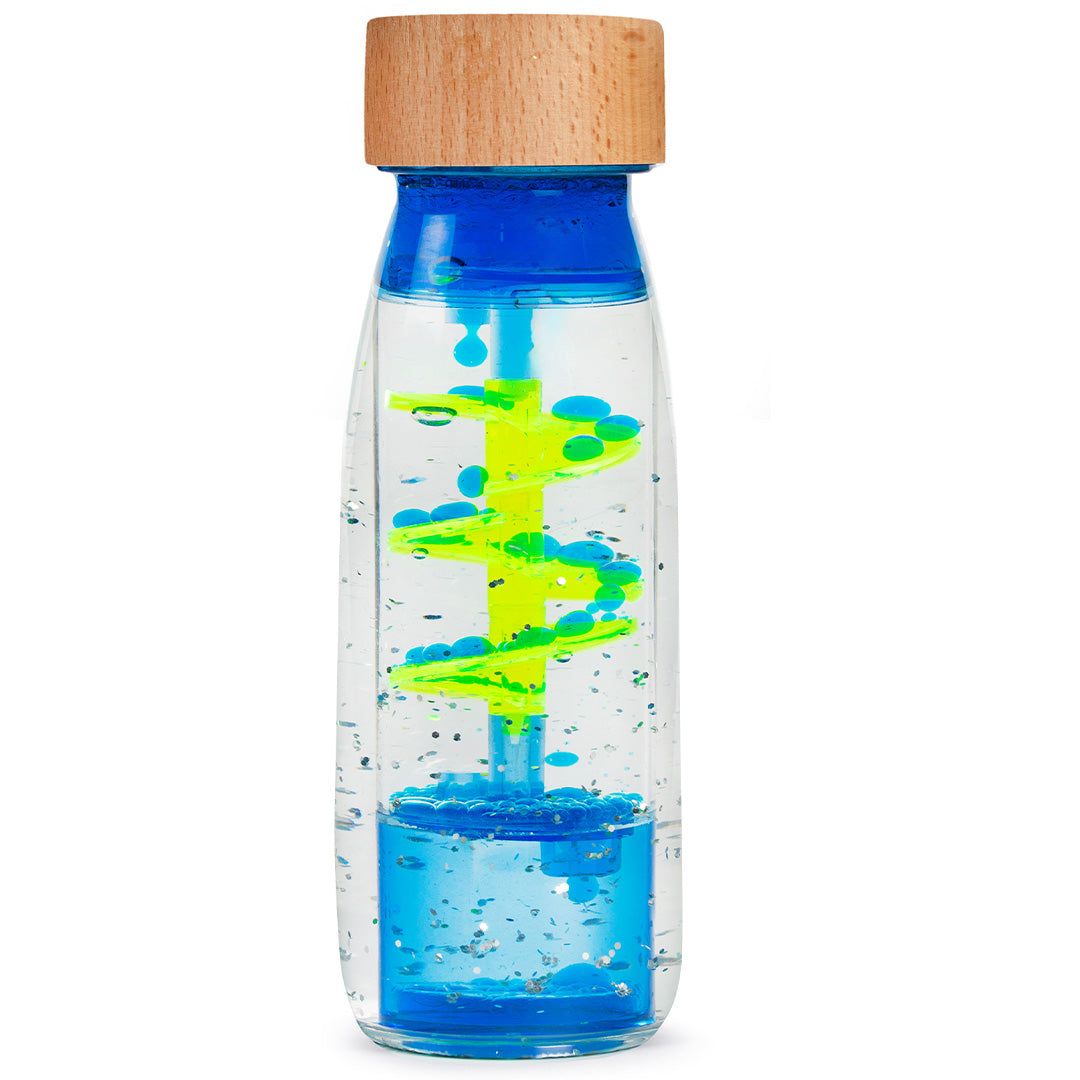 petit boum sensorische fles move - spiraal - blauw | PBMSPIBLUE | 1