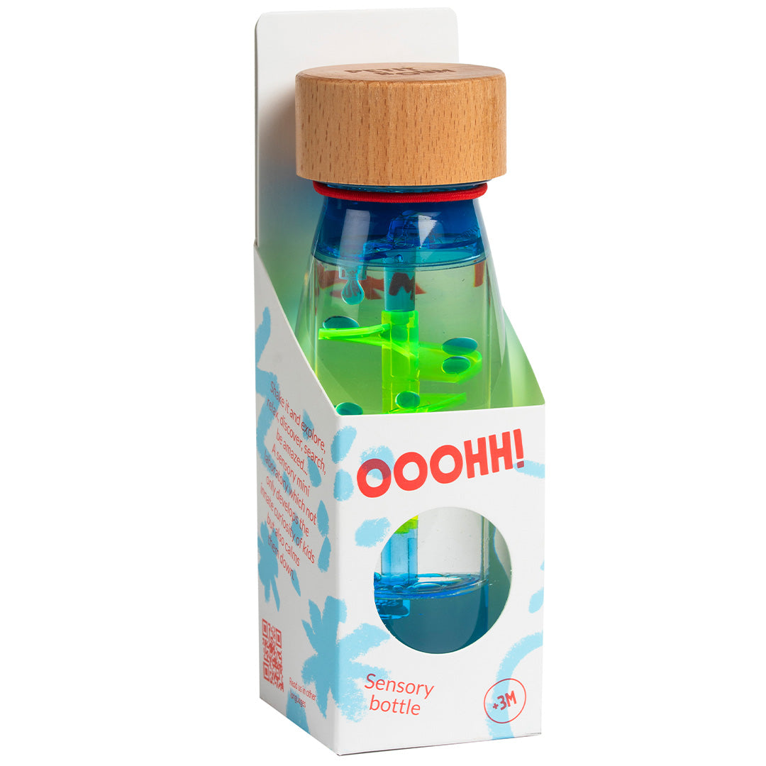 petit boum sensorische fles move - spiraal - blauw | PBMSPIBLUE | 5
