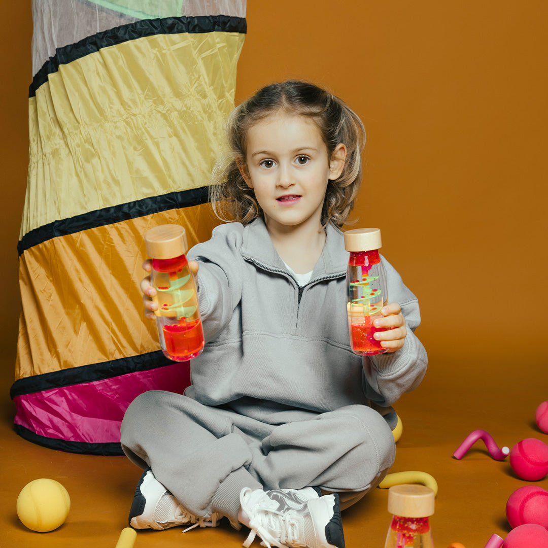 petit boum sensorische fles move - spiraal - roze | PBMSPIPINK | 2