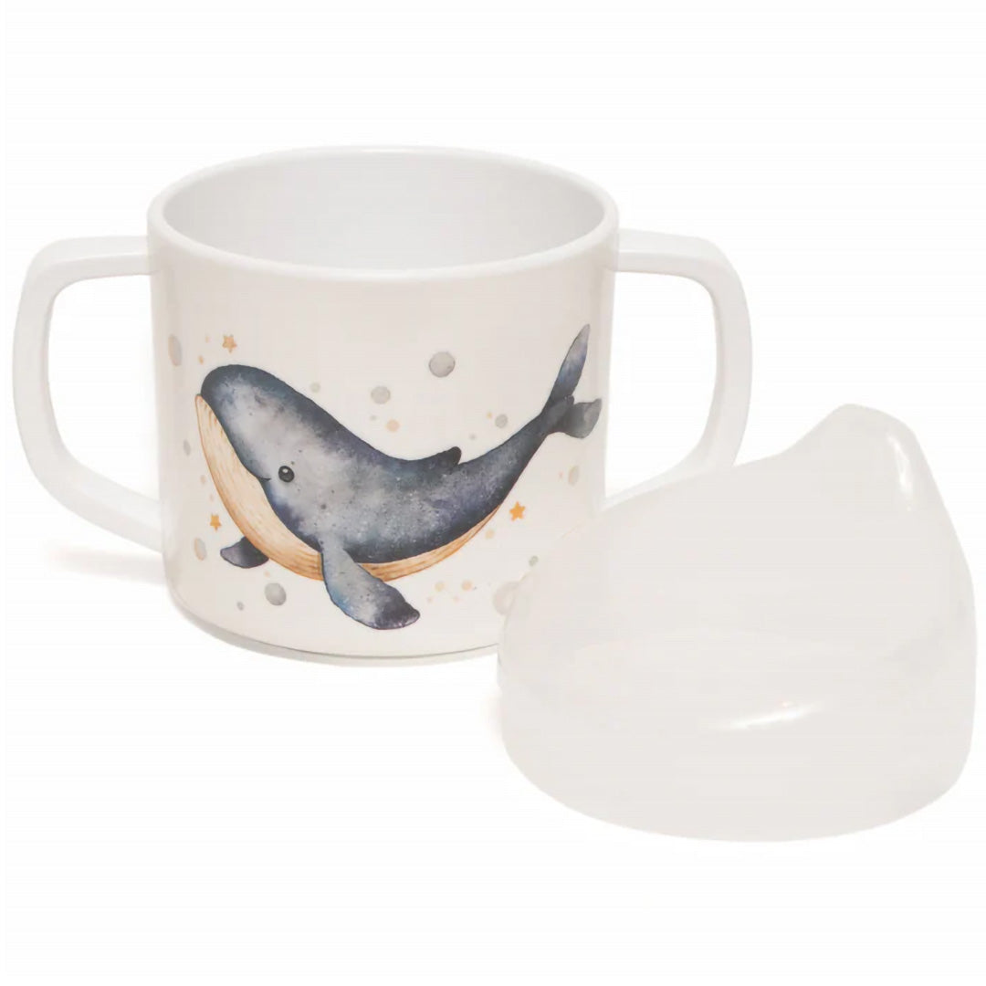 petit monkey melamine kinderbeker walvis | PMMCB22 | 2
