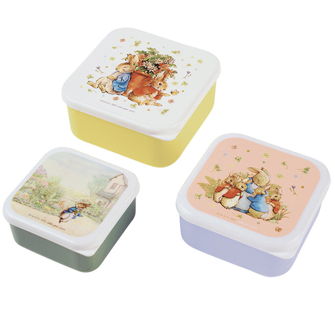 petit jour snackdoosjes pieter konijn - pastel - 3st | BP994T | 