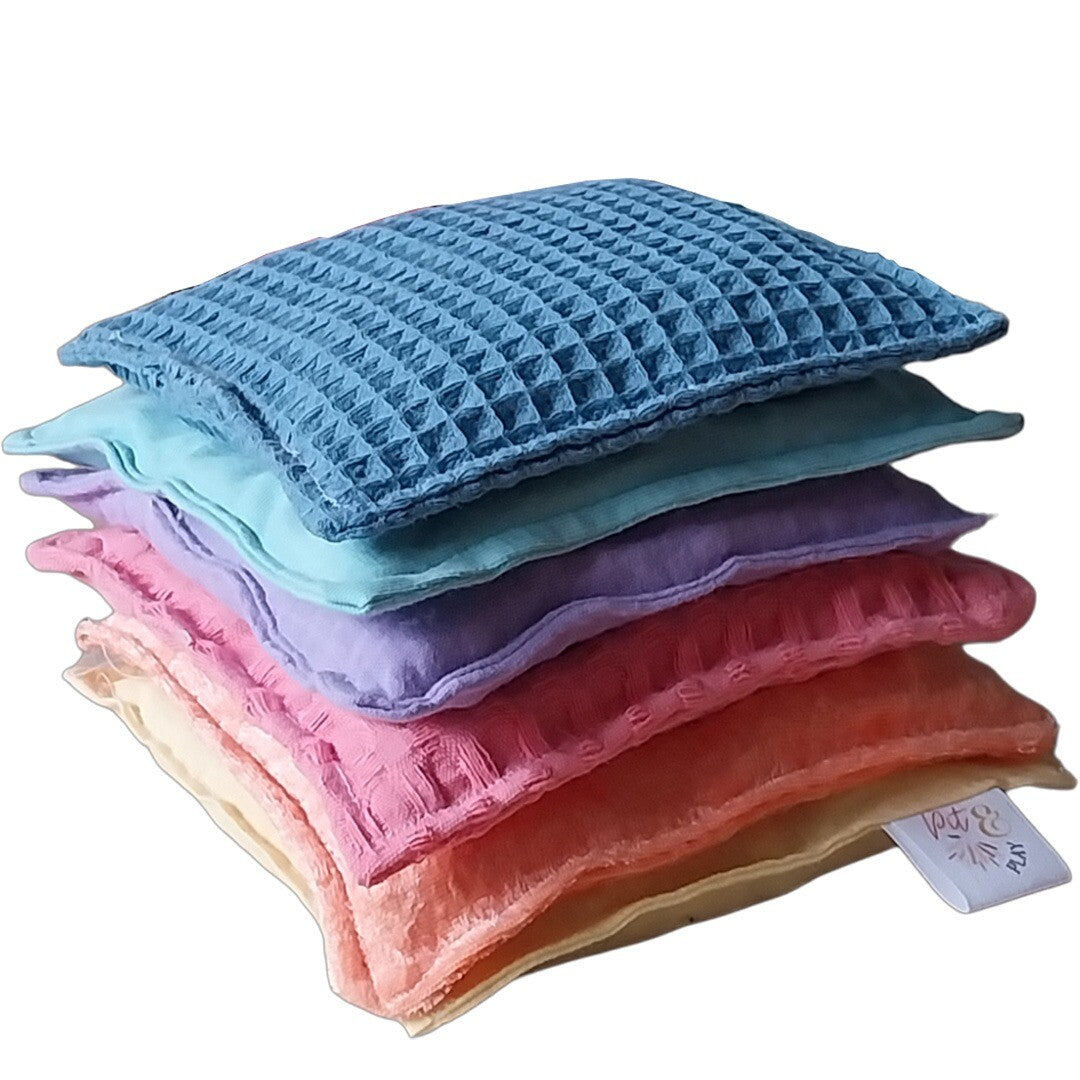 pit and play pittenzakken - pastel - 6st