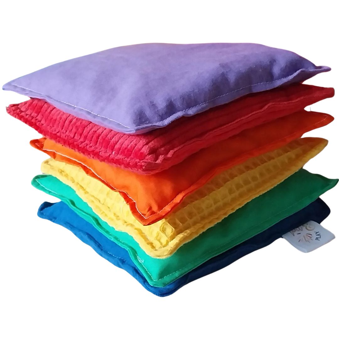 pit and play pittenzakken - regenboog lichtgroen - 6st | 6150826013051 | 0