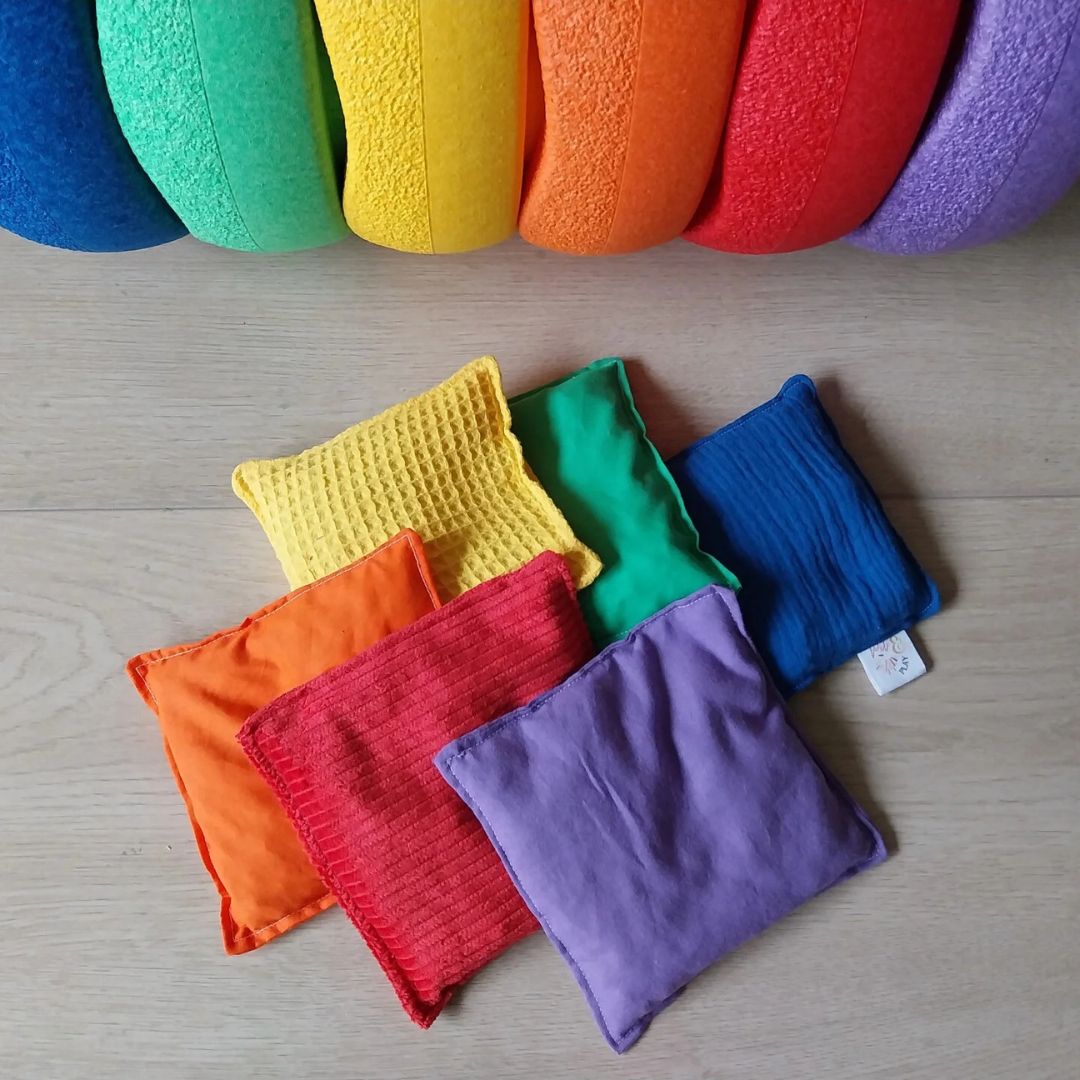 pit and play pittenzakken - regenboog lichtgroen - 6st | 6150826013051 | 3