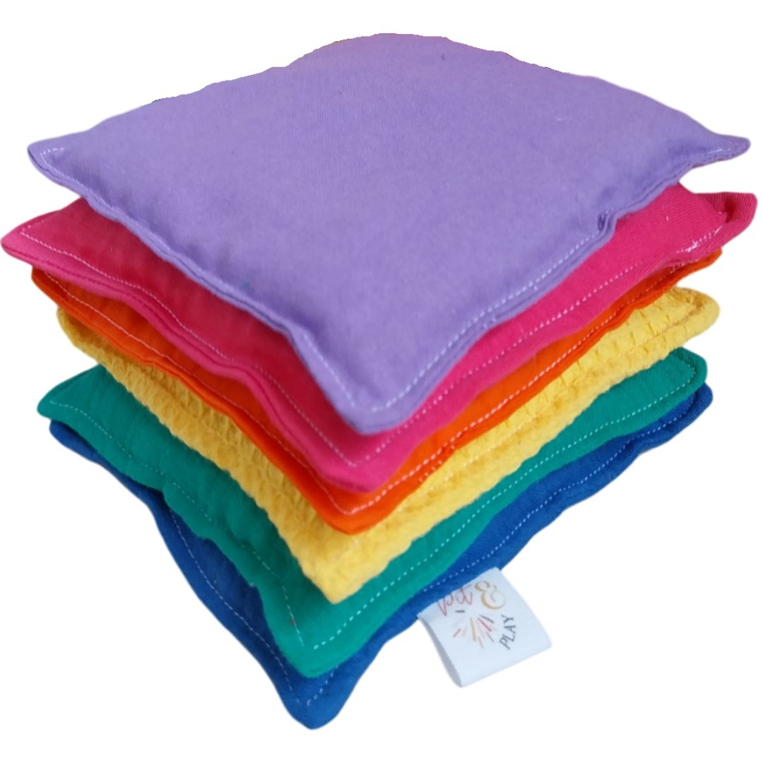 pit and play pittenzakken - regenboog roze - 6st | 6150826834878 | 0