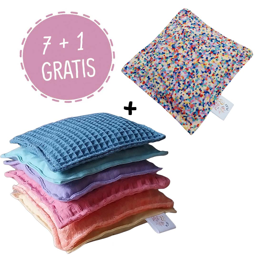 pit and play pittenzakken - pastel - 6st - nu met gratis super confetti | 6153910174103 | 0