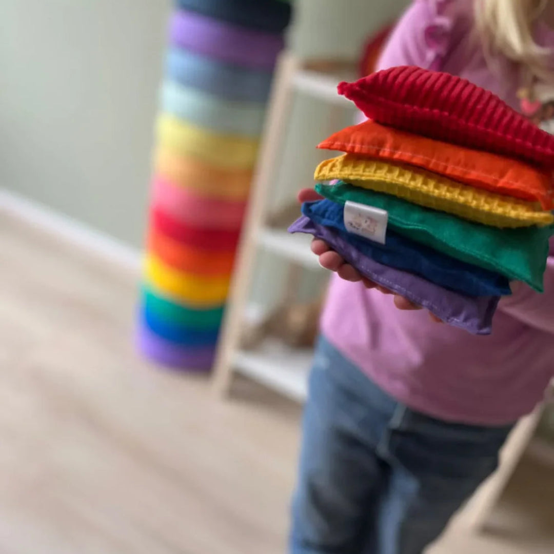 pit and play pittenzakken - regenboog - 6st | 6150825570562 | 11