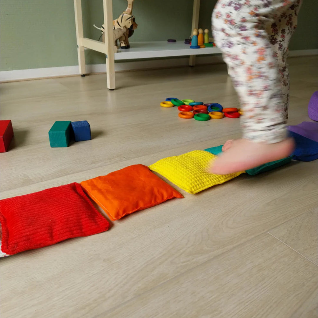 pit and play pittenzakken - regenboog - 6st | 6150825570562 | 12