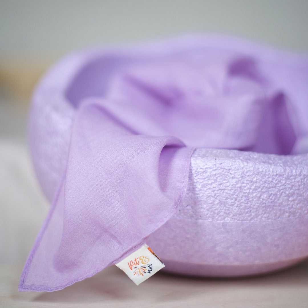 pit and play speeldoek pastel - lila - 48x48 cm | 6154112858876 | 0
