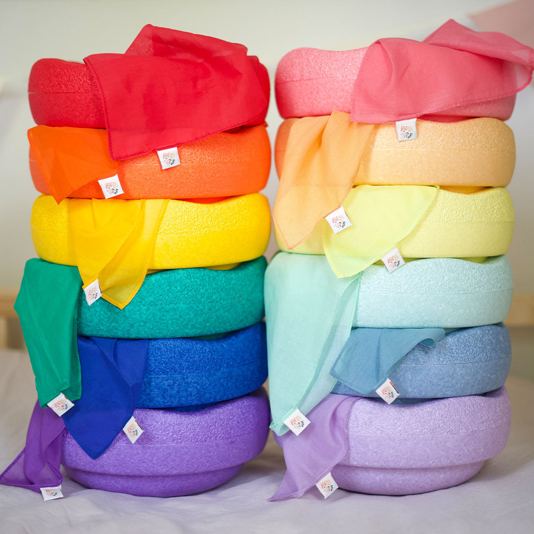 pit and play speeldoek pastel - mint - 75x75 cm | 6154123843885 | 2