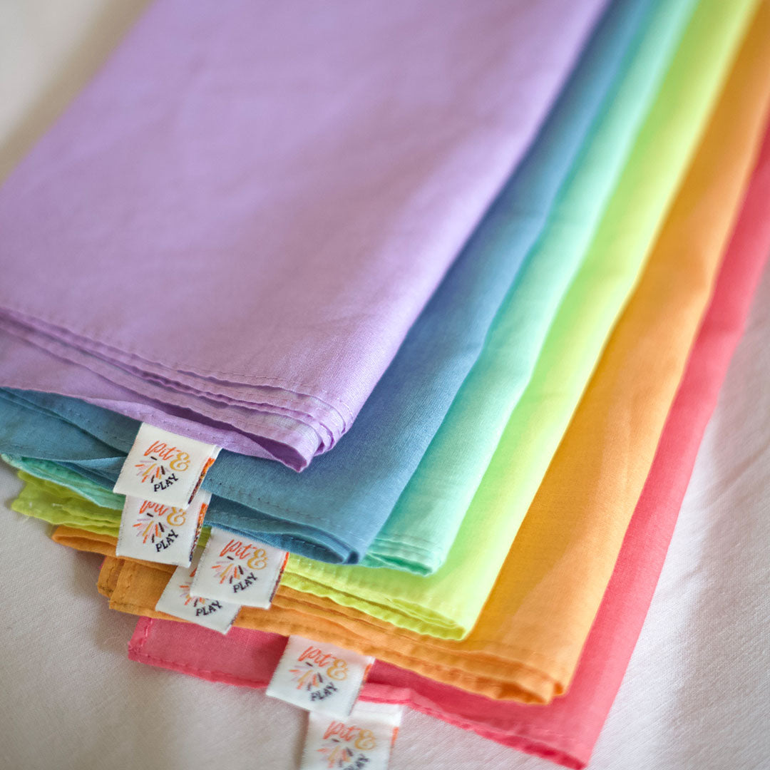 pit and play speeldoek pastel - mint - 75x75 cm | 6154123843885 | 3