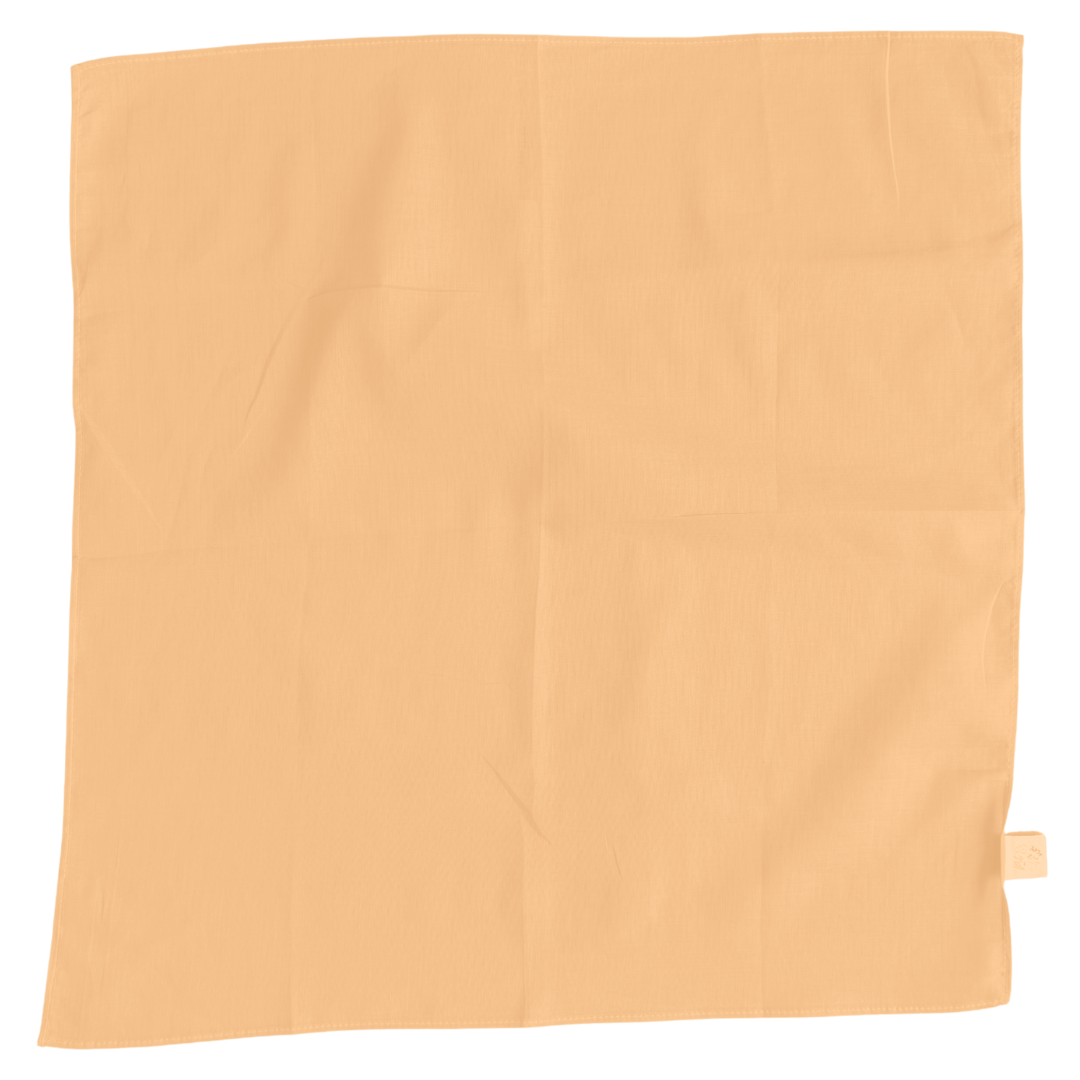 pit and play speeldoek pastel - oranje - 75x75 cm | 6514125630643 | 5