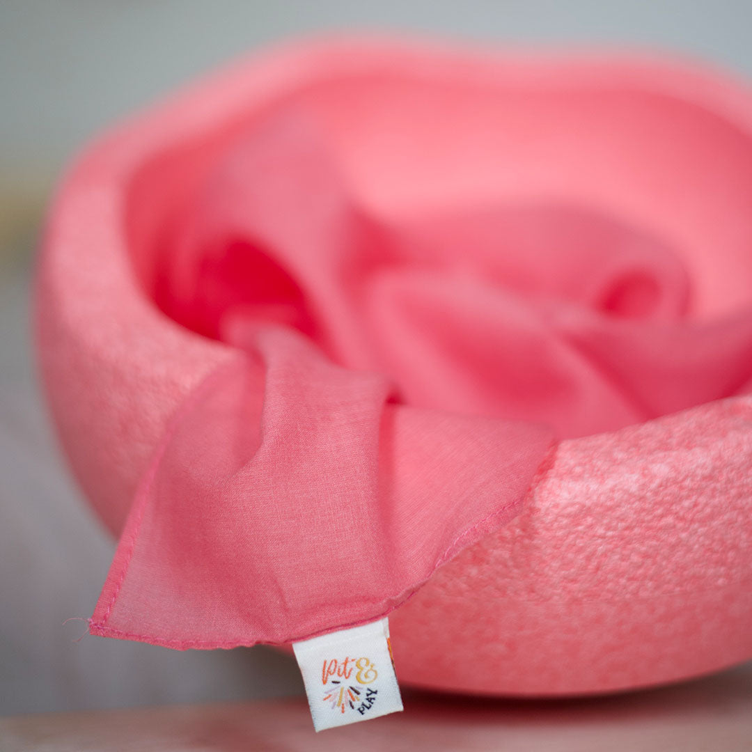 pit and play speeldoek pastel - roze - 48x48 cm | 6154113343319 | 0
