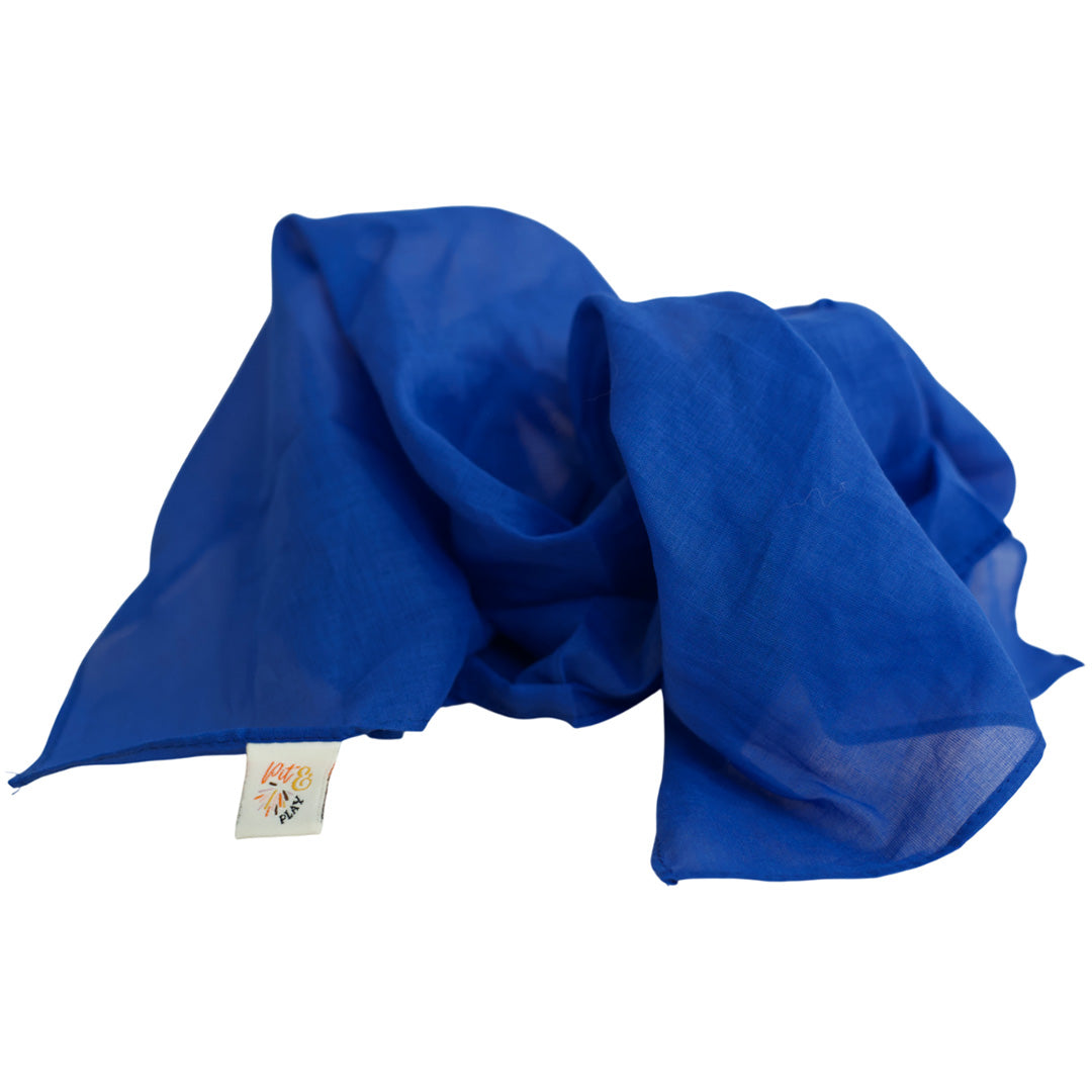 pit and play speeldoek regenboog - blauw - 48x48 cm | 6154112514598 | 013