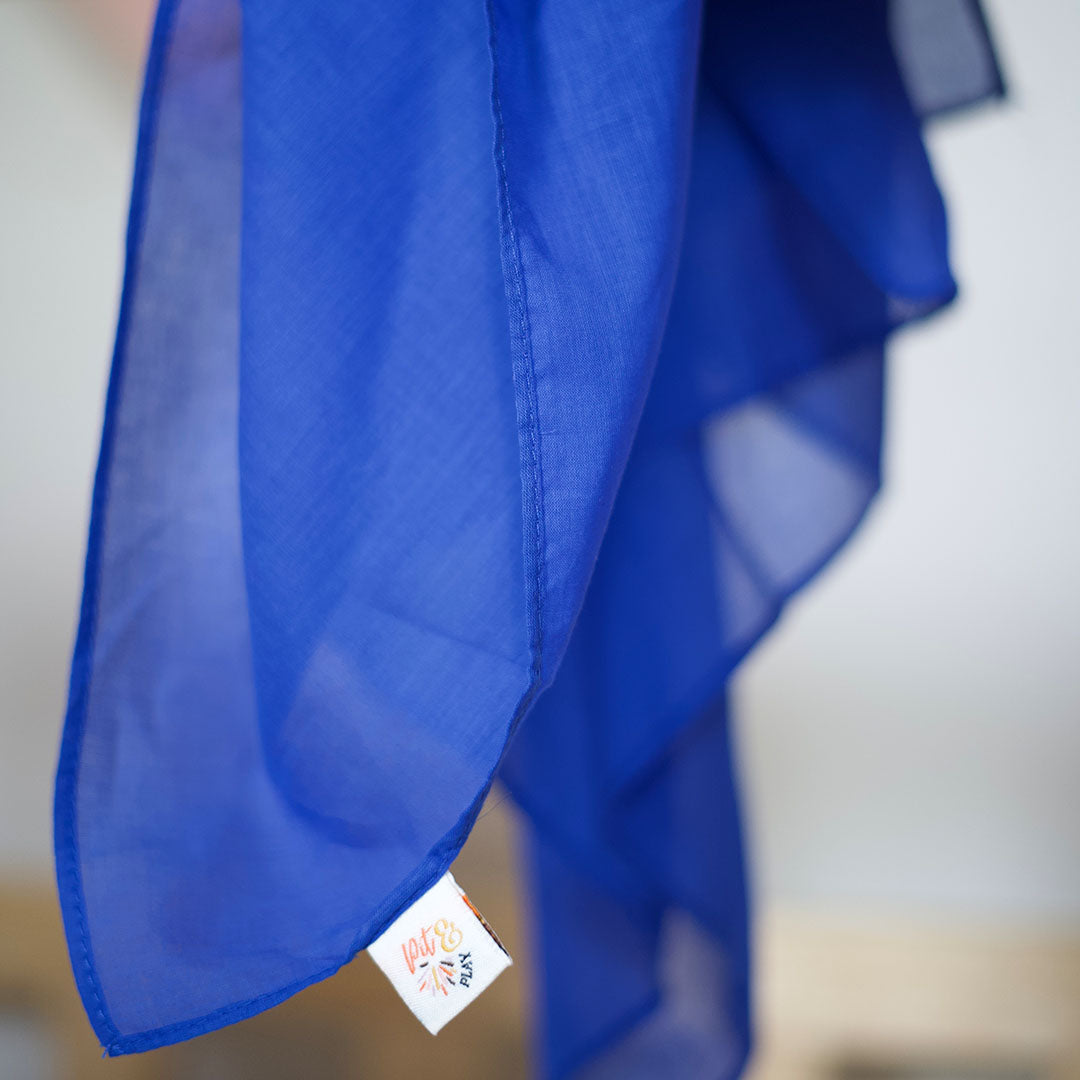 pit and play speeldoek regenboog - blauw - 48x48 cm | 6154112514598 | 1