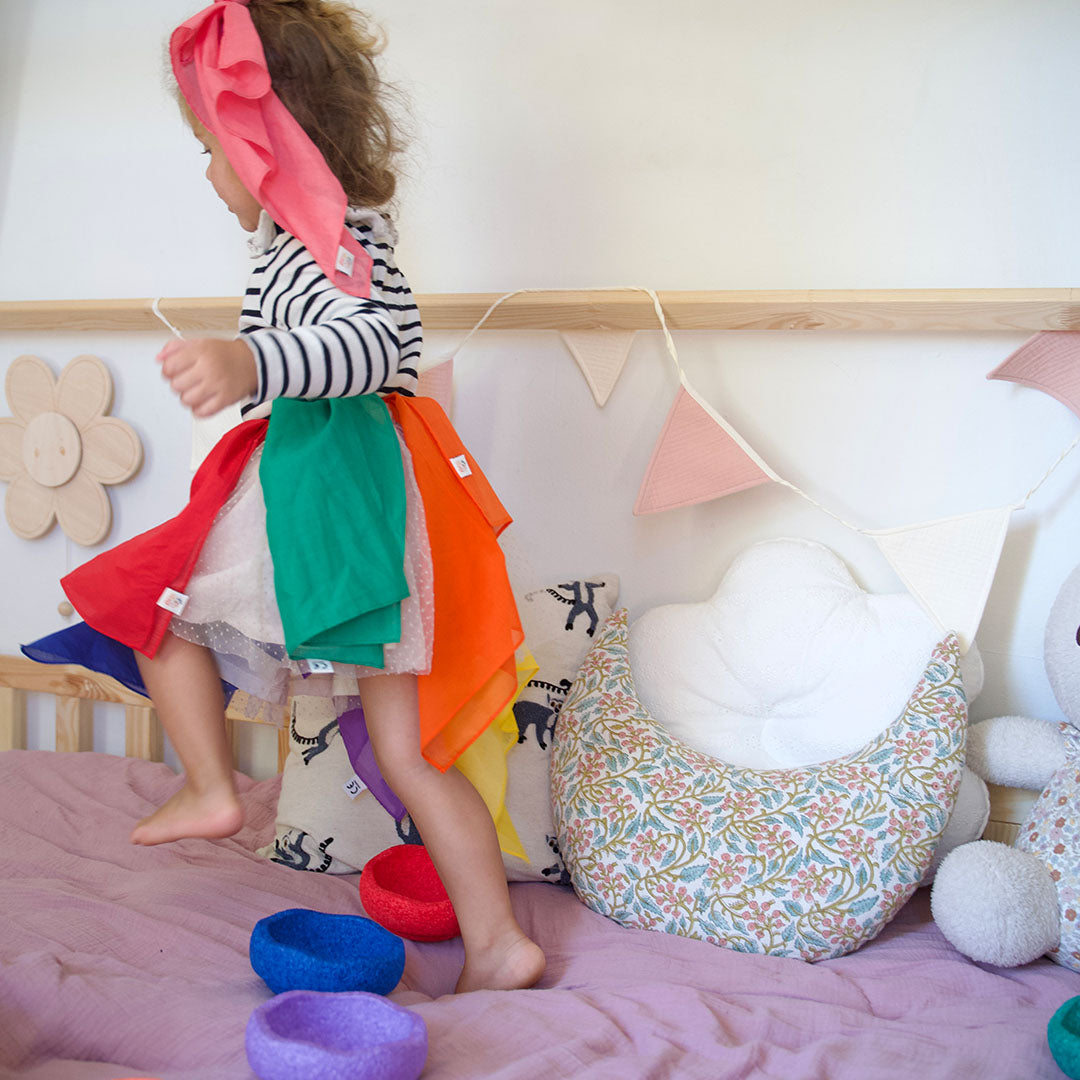 pit and play speeldoek regenboog - groen - 48x48 cm | 6154112065045 | 01