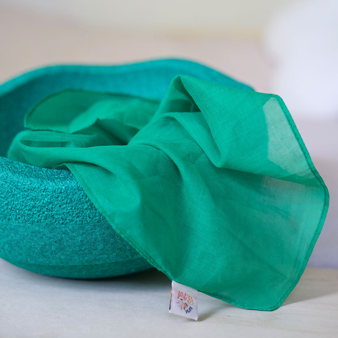 pit and play speeldoek regenboog - groen - 48x48 cm | 6154112065045 | 2