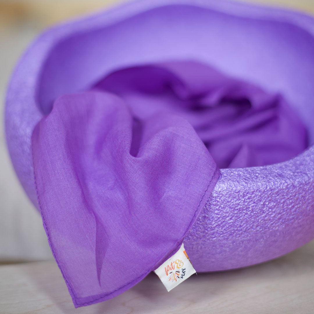 pit and play speeldoek regenboog - paars - 75x75 cm | 6154119613652 | 0