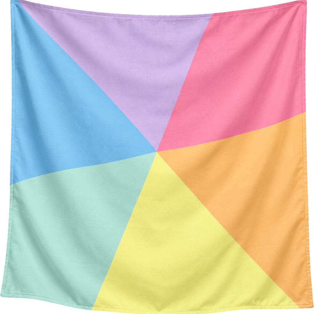 pit and play speeldoek pastel colorblock - 120x120 cm | PC-58 | 4